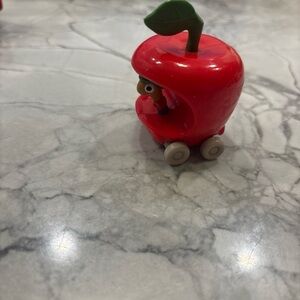 Richard Scarry Lowly Worm Apple Car Busytown Figure Toy 1994 McDonald's Vintage